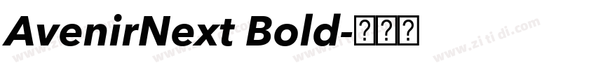 AvenirNext Bold字体转换